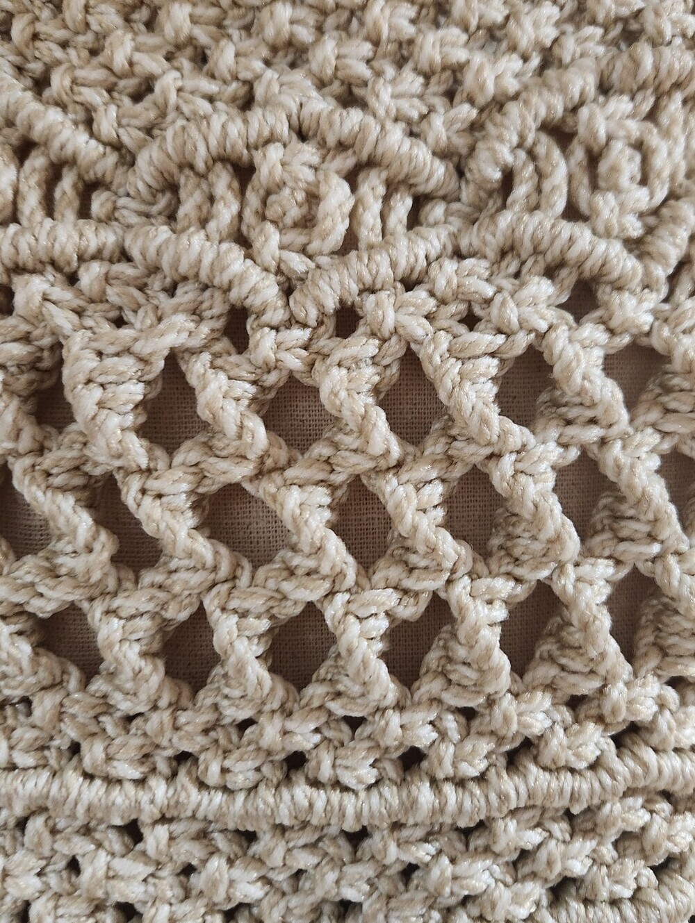 Macrame crocheted small handbag - Picture 2 of 3